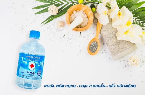 nước súc miệng giảm sưng nướu răng khôn - Dr.Muối