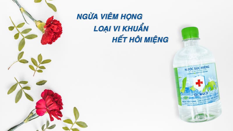 Nước muối của Dr.Muối vô cùng tốt trong ngừa và chữa viêm họng