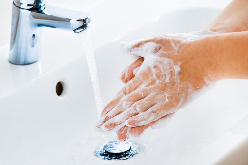 6 bước rửa tay